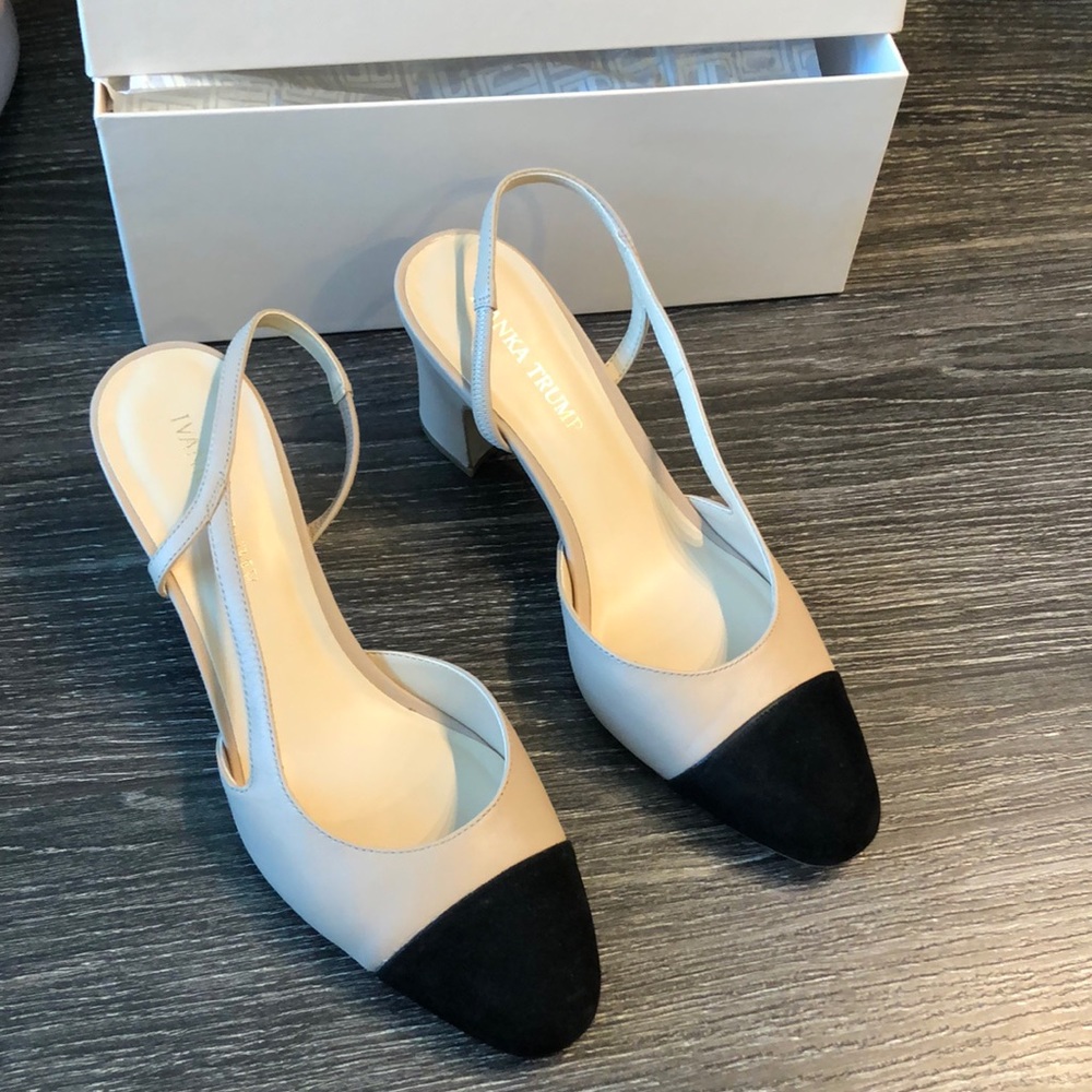 Sz 8 Cap toe slingback